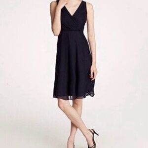 J Crew Navy Blue Silk Dress